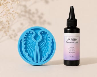 Angel Wing Silicone Mold for Resin Jewelry | Optional 50ml UV Resin
