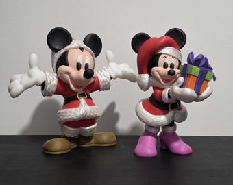 Festive Mickey & Minnie Figures – Hand Painted 3D Printed Christmas Collectibles (Pair or Individual)