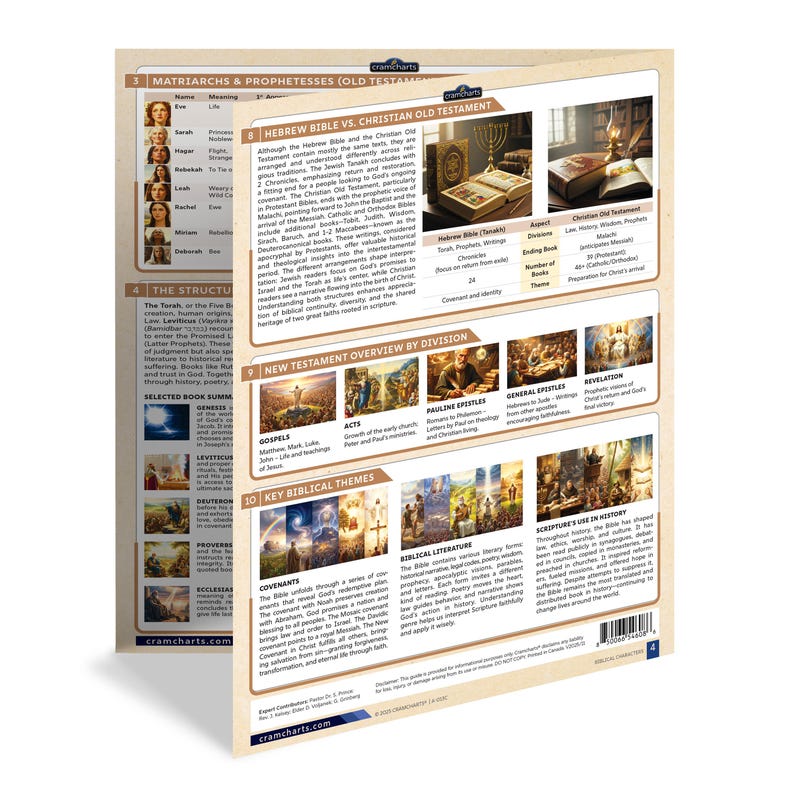 Biblical Characters Quick Reference Guide Old and New Testament Figures ...