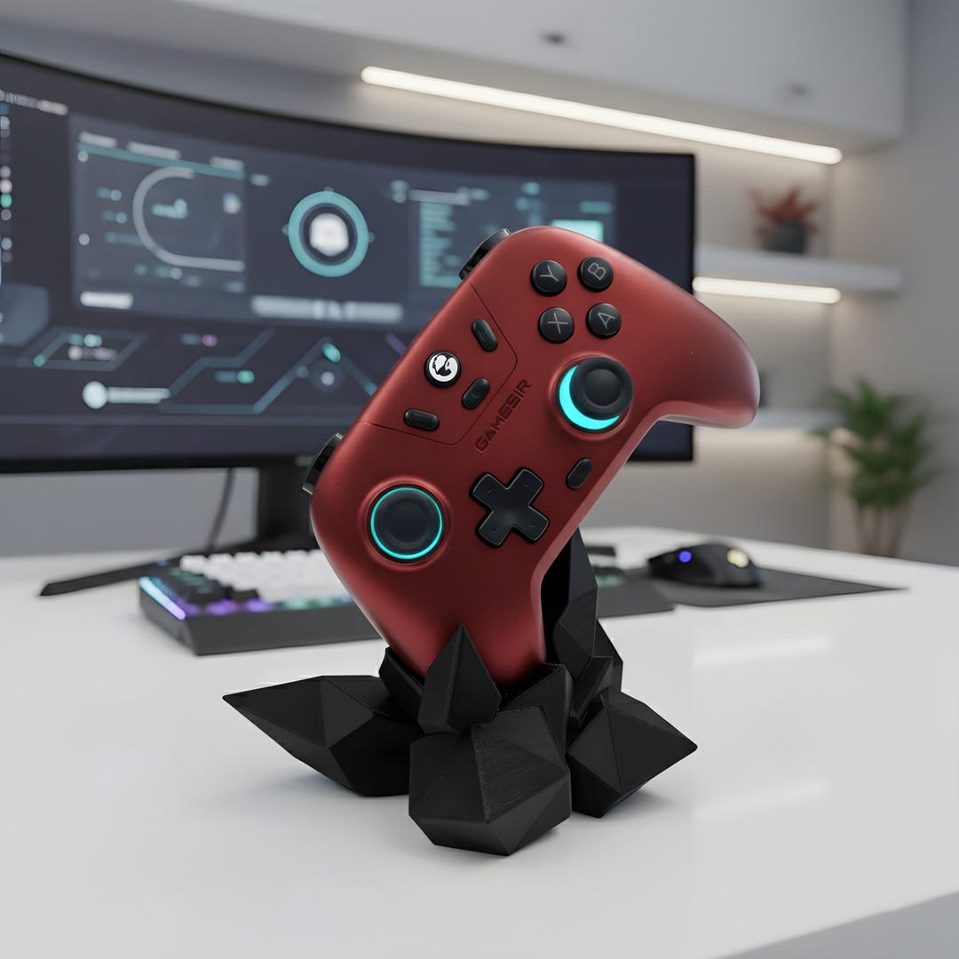 Triangular Game Controller 3D Printed Crystal Game Controller Stand | PLAY PIXEL - Etsy