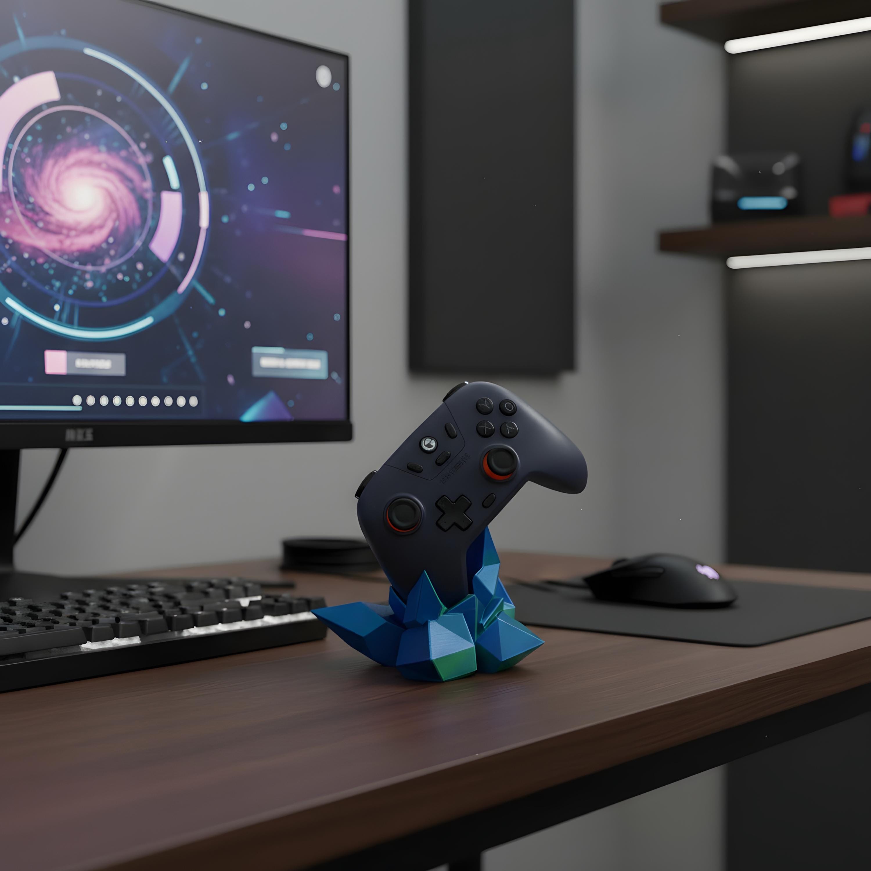 3D Printed Crystal Game Controller Stand | PLAY PIXEL - Etsy