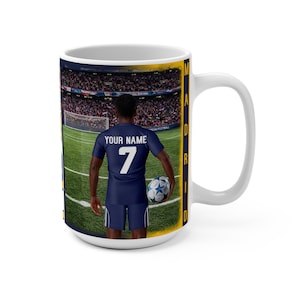 Mug Real Madrid personnalisé, tasse à café Real Madrid personnalisée, cadeau personnalisé Real Madrid pour lui, cadeau fan de football personnalisé image 7