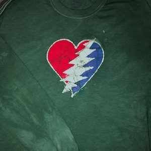 Grateful Dead 13 Point  Lightning Bolt with Heart, Be Kind...