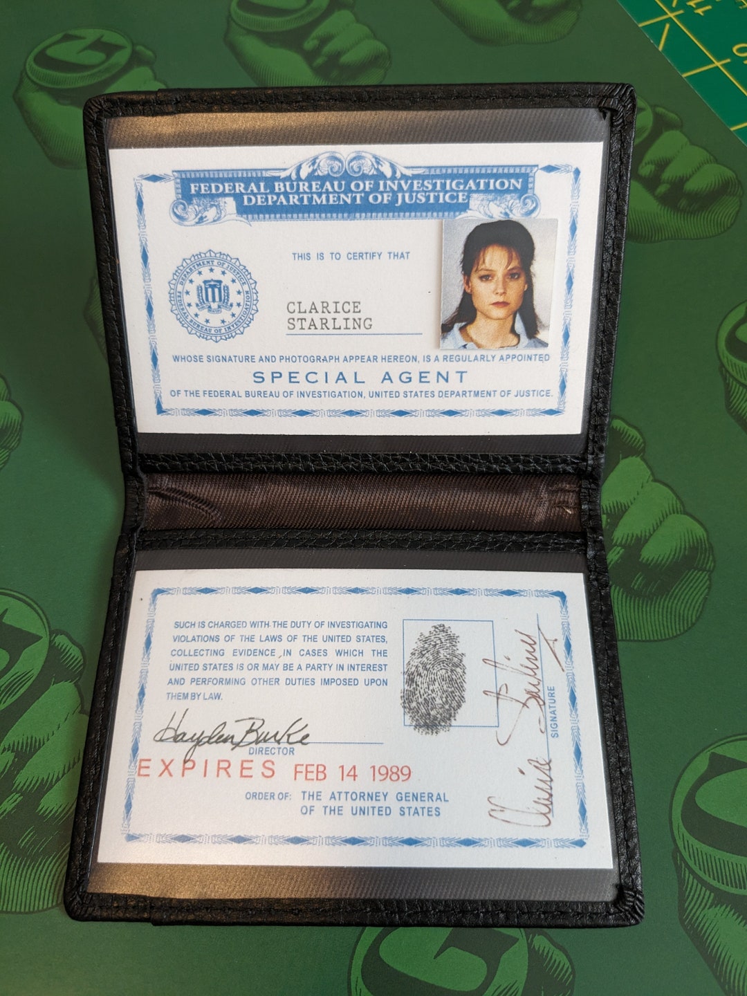 Clarice Starling ID Badge From Silence of the Lambs Prop Replica - Etsy