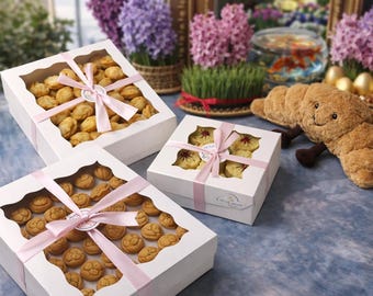Cajas de regalo dulces de Nowruz: جعبه های شیرینی نوروزی (Incluyendo lo que prefieras)