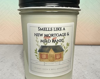 New Home Candle - Housewarming gift - 100% soy 8oz