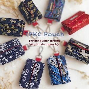 Handmade Triangular Keychain Pouch