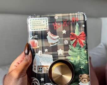 Inserto navideño para Kindle / Accesorio navideño para Kindle / Protector de pantalla para Kindle Paperwhite / Estética de lectura invernal / Regalo festivo para amantes de los libros