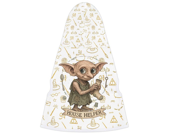 Featured listing image: House Helper Dobby Illustration Pet Hoodie | Magical Pattern