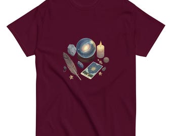 Witchy Crystal Ball and Tarot Tee