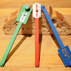 Bread Scoring Lame with Safer Blade Cover and 5 Blades - “Sourdough Gal” Endorsed