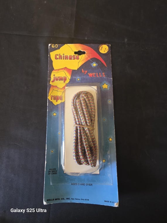 1960s-1980s Vintage Chinese Jump Rope Made by Wells Mfg. Co
