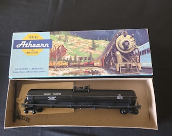 Wagon-citerne vintage athearn de 62 pi à l'échelle HO union pacific avec boîte d'origine