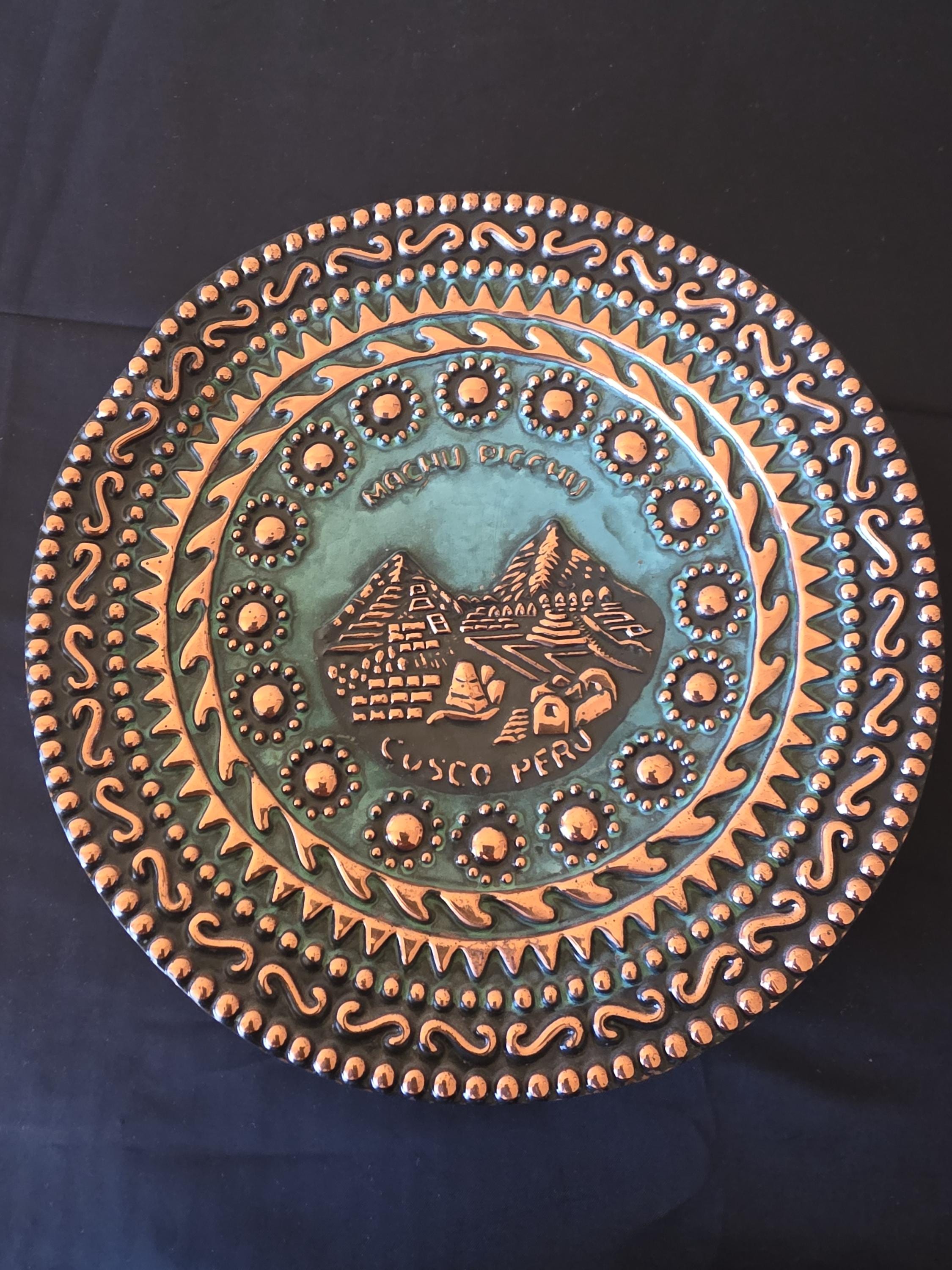 ペルーで購入　マチュピチュの飾り皿 Machu Picchu Plate - Etsy