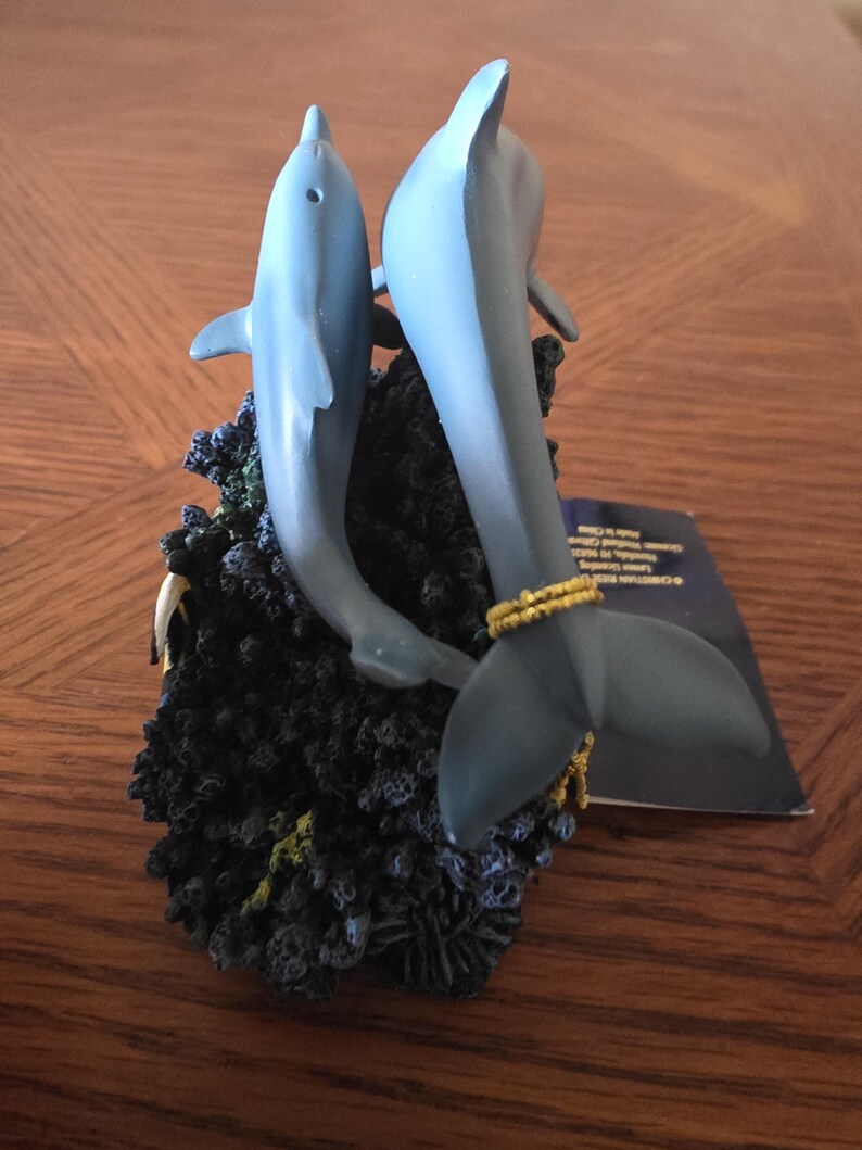 Christian Riese Lassen Dolphin Figurine - Mother's Love, 1990s Vintage ...