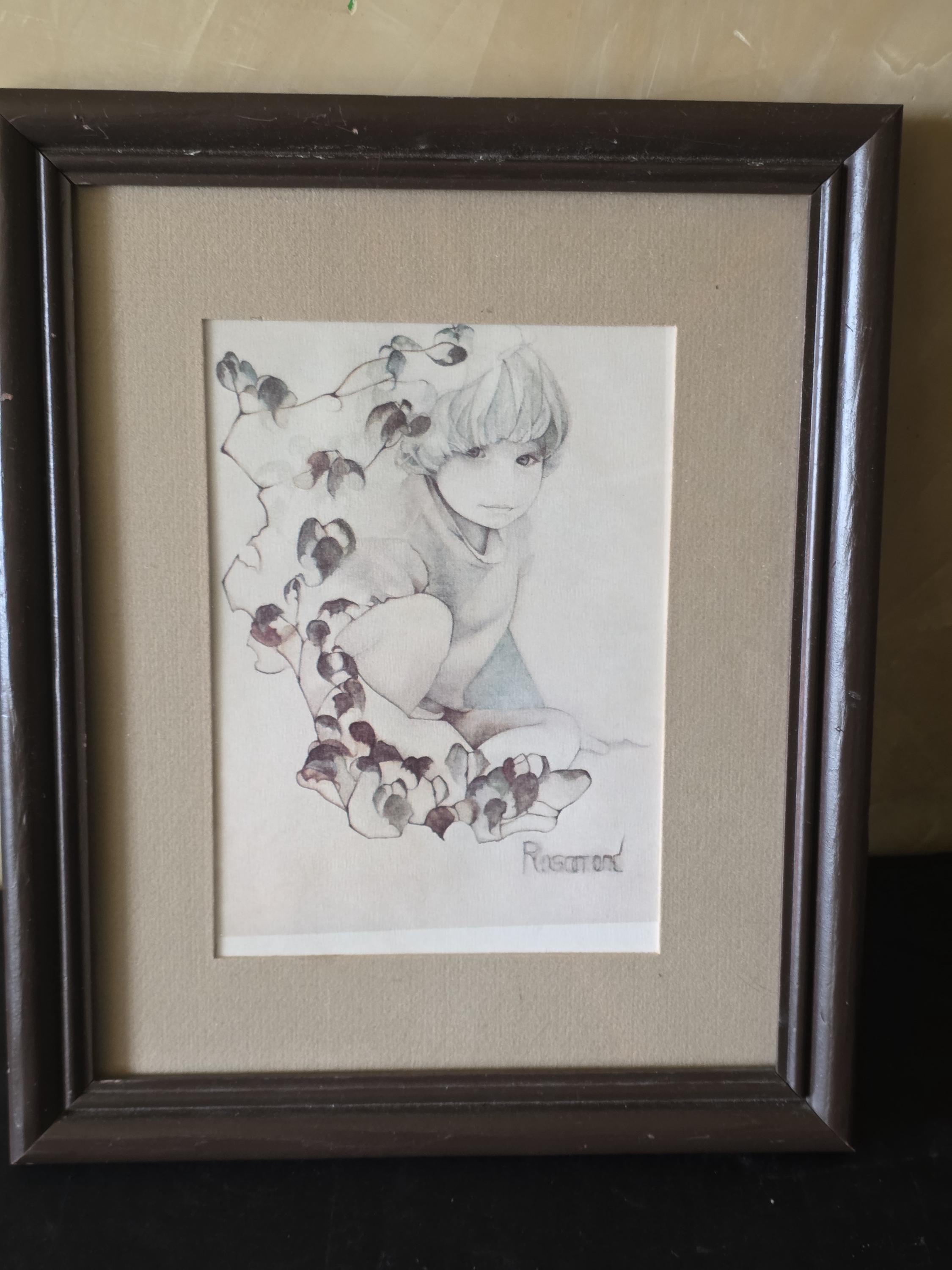 Christine Rosamondの額入りプリント ガラスウォールデコ Christine Rosamond - Etsy UK