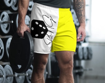 Pantalones cortos deportivos unisex largos con estampado integral de los colores de los Indiana Pacers de la NBA.