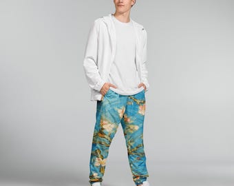 Representación de la flor del almendro de Van Gogh: pantalones deportivos para toda ocasión: ¡un artículo destacado del artista!