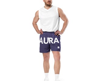 Pantalones cortos de malla unisex MAX AURA – Morado