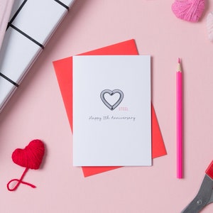 11th Anniversary Card - Steel