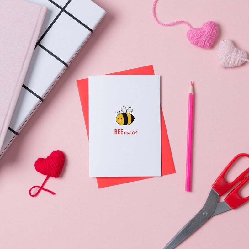 BEE mine Cute Valentine's Day Card image 1