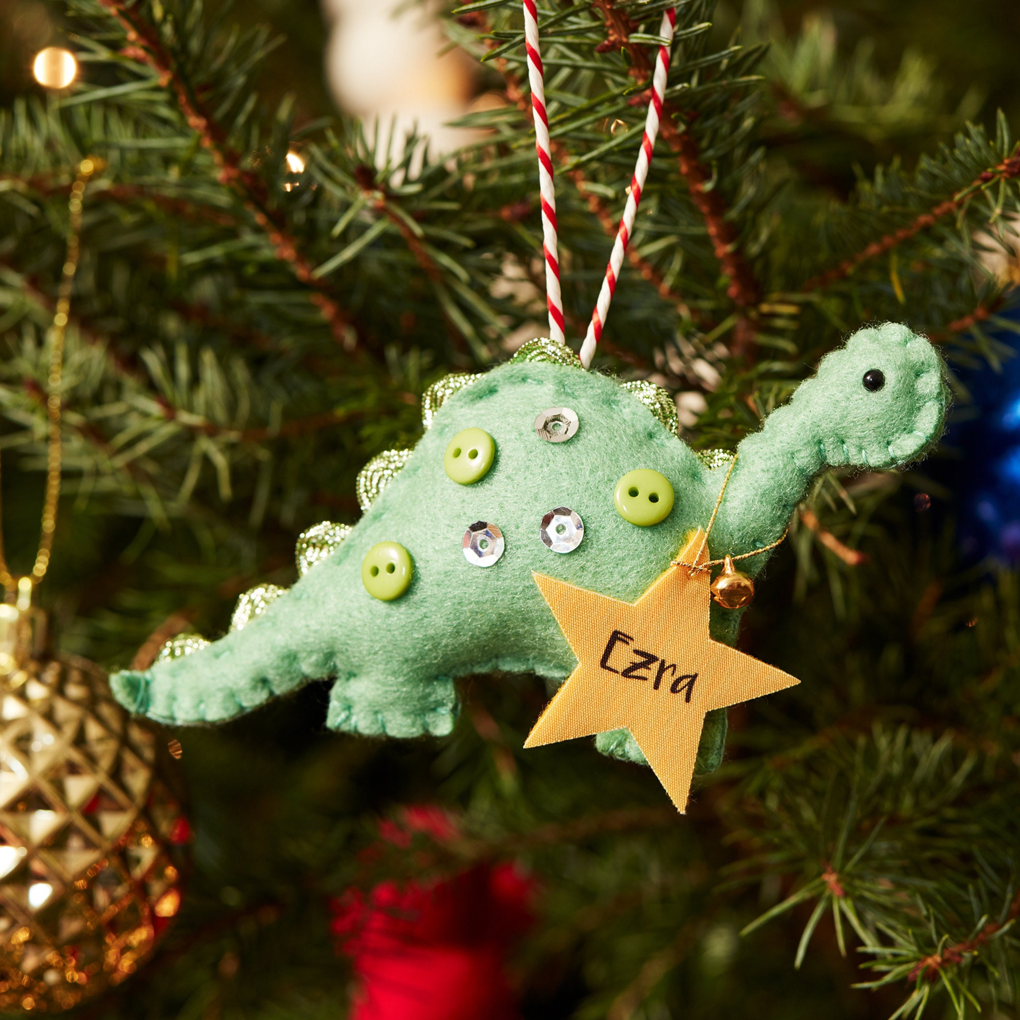 Personalised Dinosaur Christmas Tree Ornament FREE DELIVERY | Etsy