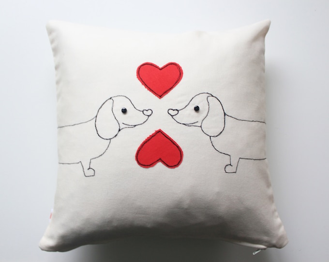 Sausage Dog Cushion Cover Etsy