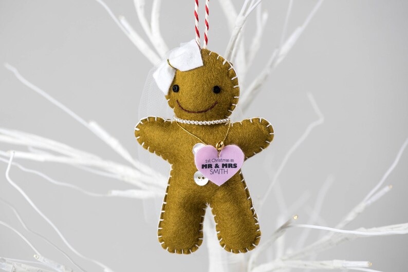 Gingerbread Man Decorations Gifts for wedding Mr and Mr Gift Mrs and Mrs Gift Bride and Groom Gingerbread Decorations