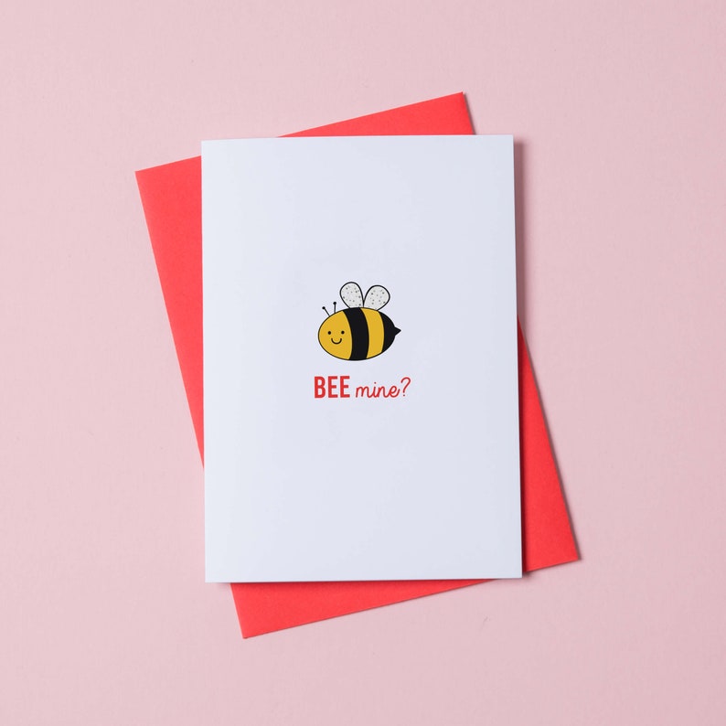 BEE mine Cute Valentine's Day Card image 2