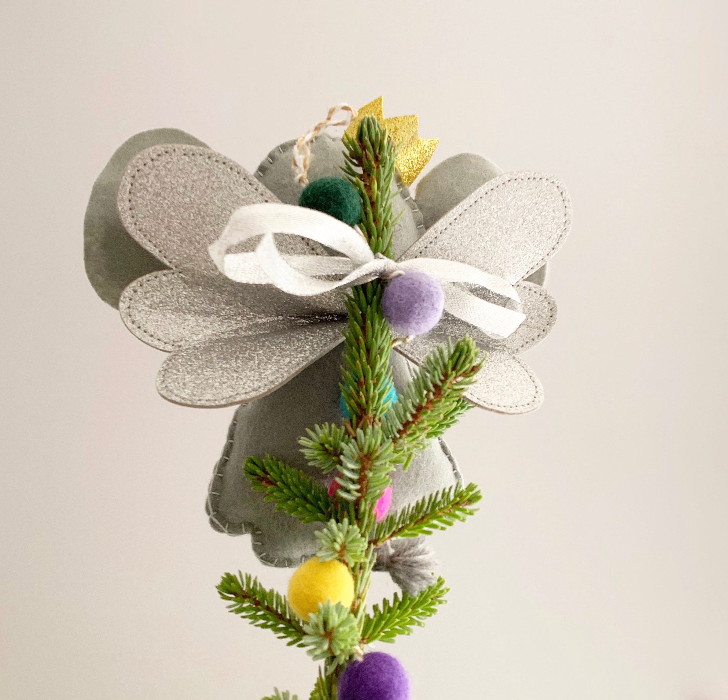 Handmade Elephant Christmas Tree Topper Etsy