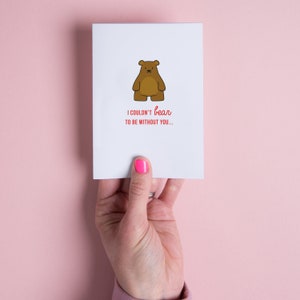 Bear Funny Valentine's Day Card image 3