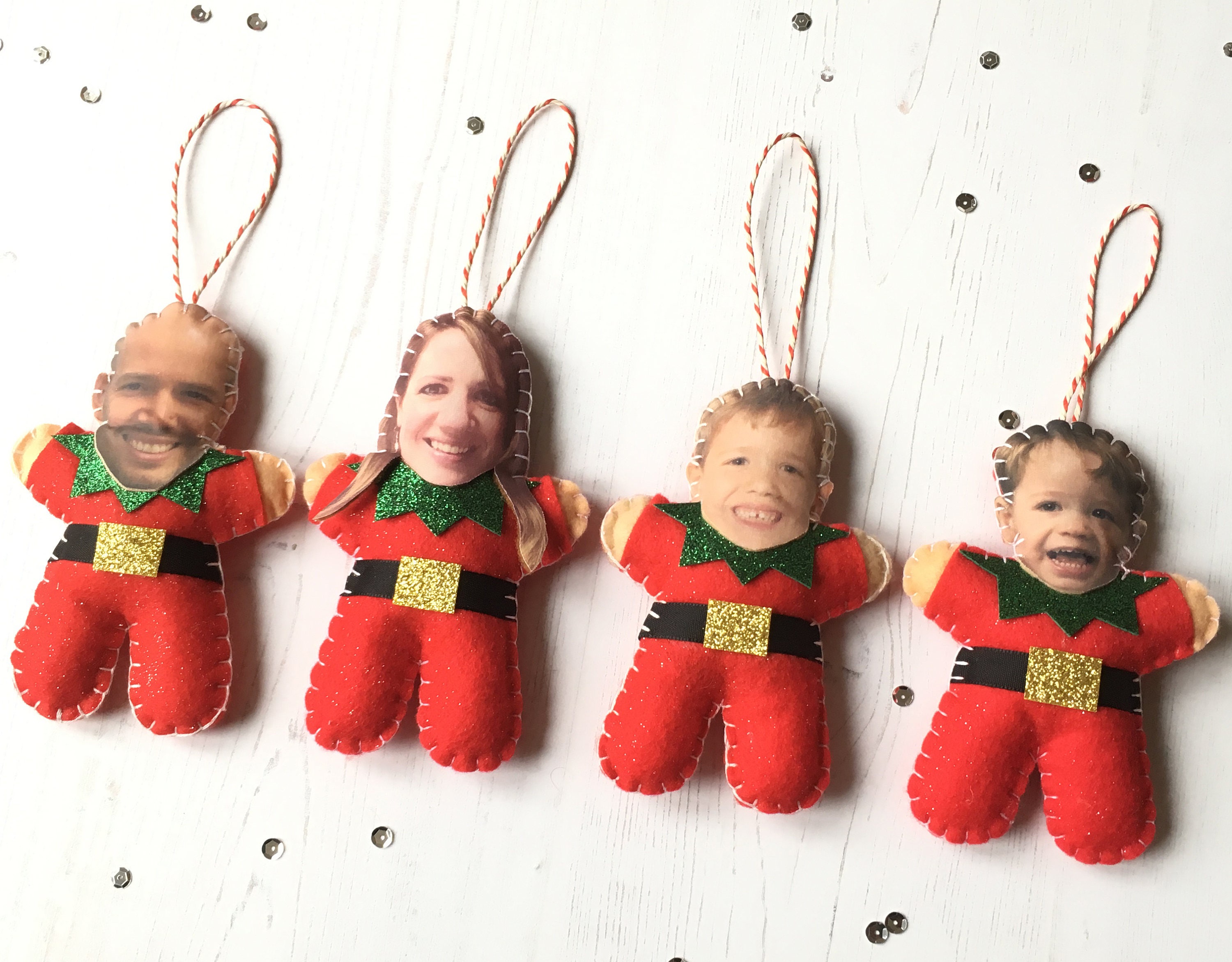 Personalised Elf Christmas Tree Ornament Secret Santa Gift | Etsy