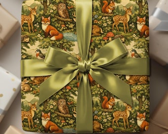 Vintage Woodland Forest | Whimsical Gift Wrap
