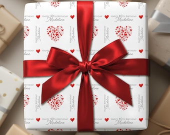 Personalized Name and Special Occasion Custom Wrapping Paper