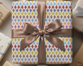 Mid Century Modern Geometric Wrapping Paper