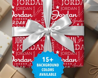 Custom Name Wrapping Paper | Personalized Gift Wrap