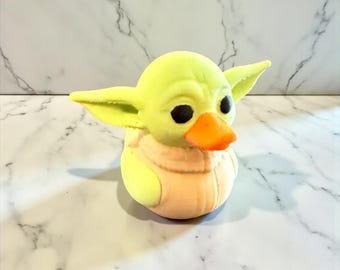 Pato Galáctico Star Ducks / Figura de pato alienígena impresa en 3D / Coleccionable de PLA hecho por fans / Regalo de criatura espacial verde