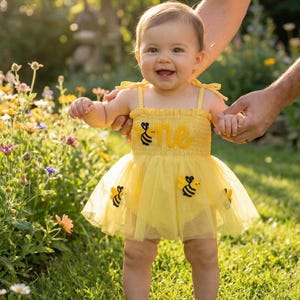 Honey Bee Baby Girl Dress - Etsy Canada