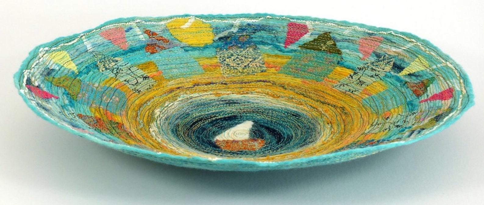 How to make Handmade Felt & Stitch Bowls. Wet Felting Etsy