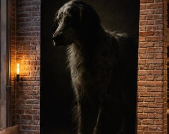 Estudio de retrato de perro de trabajo