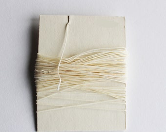 50m Natural Waxed Cotton Thread for Handmade Sketchbooks, Bookbinding, Leather Craft & Paperwork