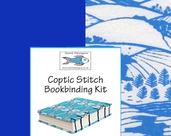 Handcrafted Coptic Binding DIY Kit: Create Your Own Lay-Flat Diary, Sketchbook, or Journal