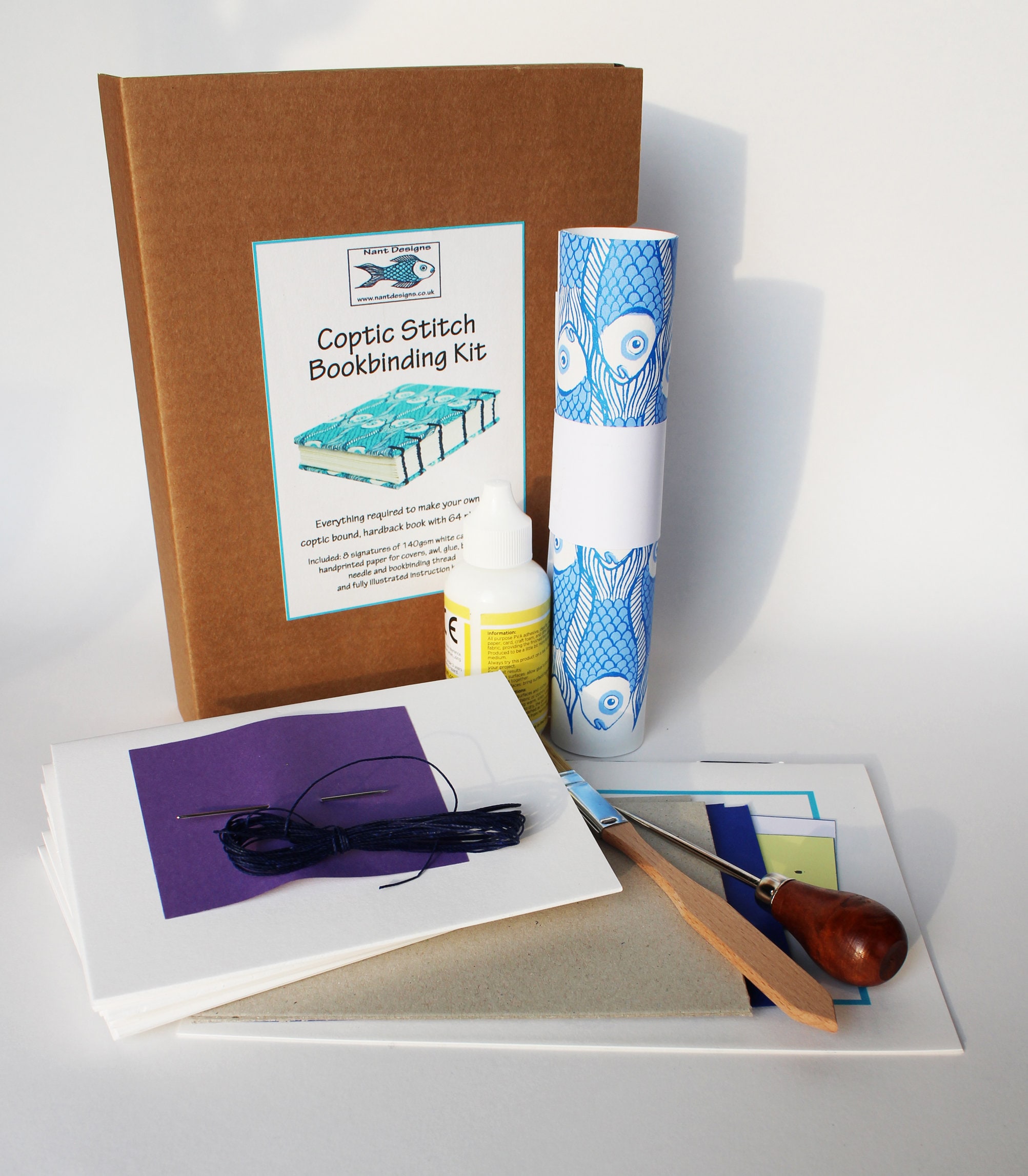 DIY Bookbinding Kit to Make Your Own Journal Book Diary With Instructions  of Binding, Make Your Book Kit, Book Binding Supplies Kit 