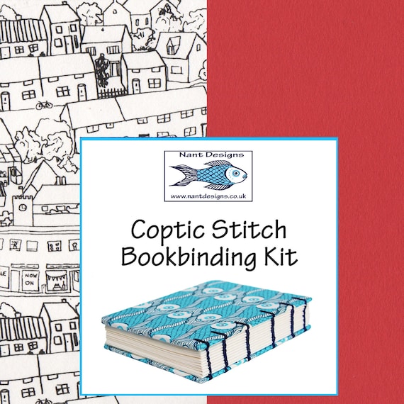 Book Binding Kit. Make Your Own Handbound, Hardcover Journal With Coptic  Binding. Book Binding Materials and Tools. 