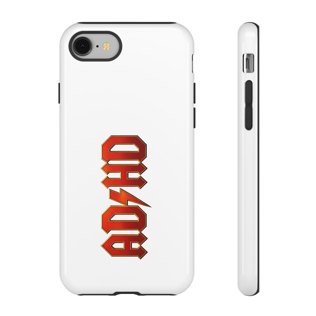 AD/HD (acdc Lookalike) Style Logo Apple iPhone Case | Tough Phone Case ...