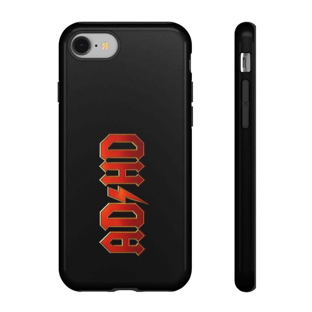 AD/HD (acdc Lookalike) Style Logo Apple iPhone Case | Tough Phone Case ...