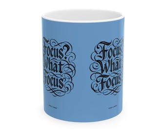 Light Blue ADHD Coffee Mug – Funny Neurodivergent Gift