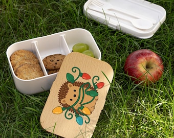 Hedgehog with Christmas Lights | Bento Lunch Box