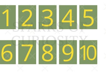 Druckbare Zahlenkarten 1–20 | Mathe-Arbeitsblätter für die Vorschule | Zählen & Zahlen erkennen Aktivität