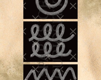 Machen Sie Ihre Marke druckbare Kunst | Kreidezeichnung für Kinder | Kreative Feinmotorik üben